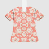 Keoni Hawaiian Monstera Leaf Damask Aloha Shirt Ornament (achterkant)