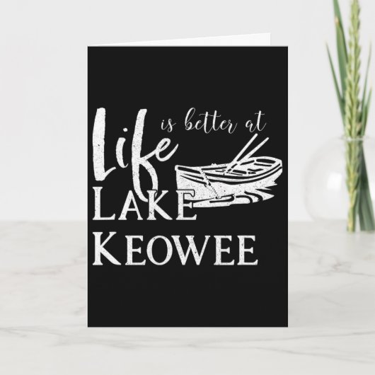 Keowee-meer  kaart (Voorkant)