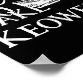 Keowee-meer  poster (Hoek)
