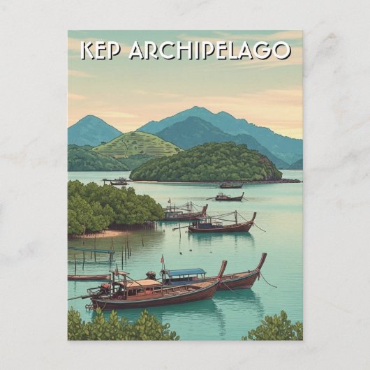 Kep-archipel Cambodja Briefkaart (Voorkant)