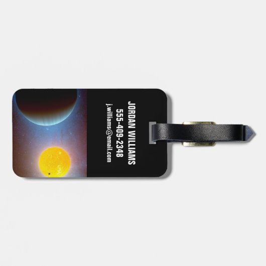 Kepler-10 sterrenstelsel. bagagelabel (Achterkant horizontaal)