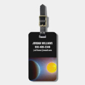 Kepler-10 Sterrensysteem. Bagagelabel (Voorkant verticaal)