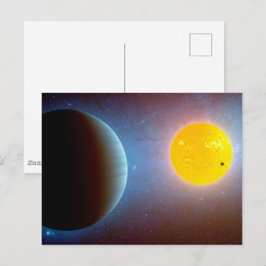 Kepler-10 Sterrensysteem. Briefkaart (Voorkant / Achterkant)