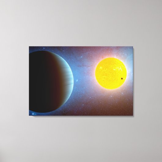 Kepler-10 Sterrensysteem. Canvas Afdruk (Voorkant)