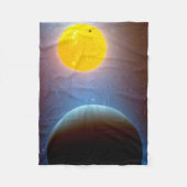 Kepler-10 Sterrensysteem. Fleece Deken (Voorkant)