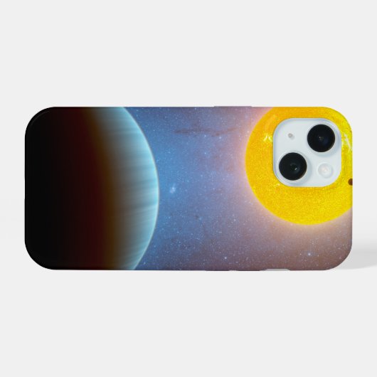 Kepler-10 Sterrensysteem. iPhone 15 Case (Achterkant horizontaal)
