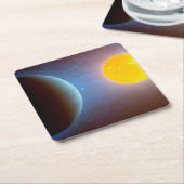 Kepler-10 Sterrensysteem. Kartonnen Onderzetters (Schuin)