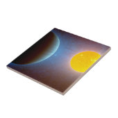 Kepler-10 Sterrensysteem. Tegeltje (Zijkant)