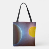 Kepler-10 Sterrensysteem. Tote Bag (Achterkant)
