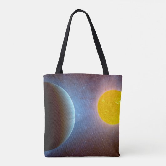 Kepler-10 Sterrensysteem. Tote Bag (Achterkant)