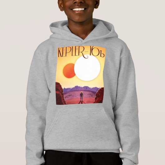 Kepler-16b: Binaire Zonsondergang Fijn Kunst Ruimt (Voorkant)