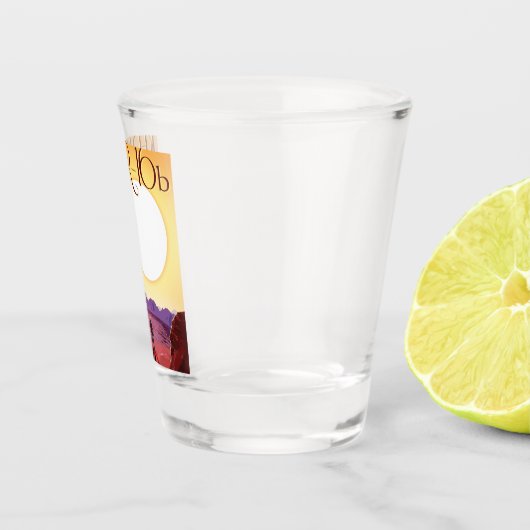 Kepler-16b: Binaire Zonsondergang Fijne Kunst Ruim Shot Glas (Rechts)