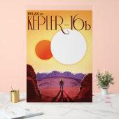 Kepler-16b: Binary Solar Sunset Fine Art Space Acryl Bord (Huwelijk)