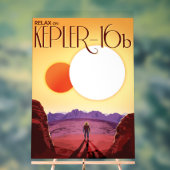 Kepler-16b: Binary Solar Sunset Fine Art Space Acryl Bord (Neutraal)
