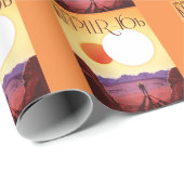 Kepler-16b: Binary Solar Sunset Fine Art Space Cadeaupapier (Rol Hoek)
