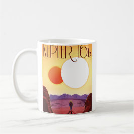 Kepler-16b: Binary Solar Sunset Fine Art Space Koffiemok