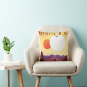 Kepler-16b: Binary Solar Sunset Fine Art Space Kussen (Stoel)