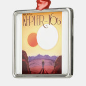 Kepler-16b: Binary Solar Sunset Fine Art Space Metalen Ornament (Links)
