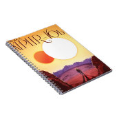 Kepler-16b: Binary Solar Sunset Fine Art Space Notitieboek (Rechterzijde)