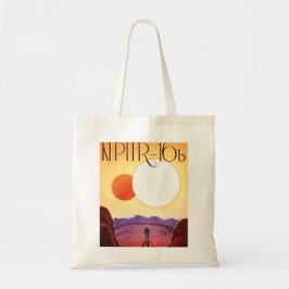 Kepler-16b: Binary Solar Sunset Fine Art Space Tote Bag