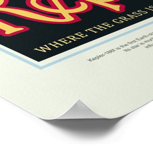 Kepler 16b, reisposter poster (Hoek)