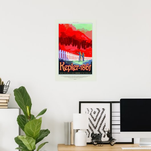Kepler 16b, reisposter poster (Thuiskantoor)