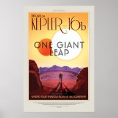 Kepler-16b - Ruimtetoerisme Poster (Voorkant)