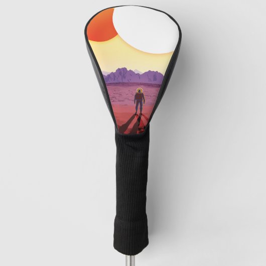 Kepler-16b: Zonsondergang bij dubbelsterren Sfeerv Golfheadcover (Voorkant)