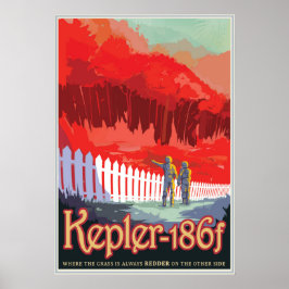 Kepler-186 f - waar de Gras altijd Redder is Poster
