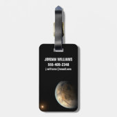 Kepler-186f draait om een verre ster. bagagelabel (Achterkant verticaal)