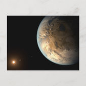 Kepler-186f draait om een verre ster. briefkaart (Voorkant)
