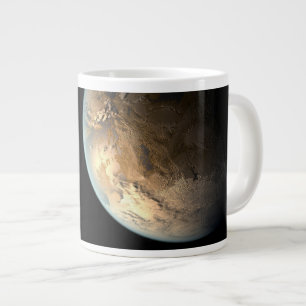 Kepler-186f draait om een verre ster. grote koffiekop