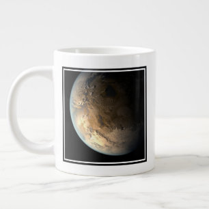 Kepler-186f draait om een verre ster. grote koffiekop