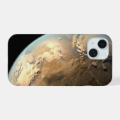Kepler-186f draait om een verre ster. iPhone 15 case (Achterkant horizontaal)