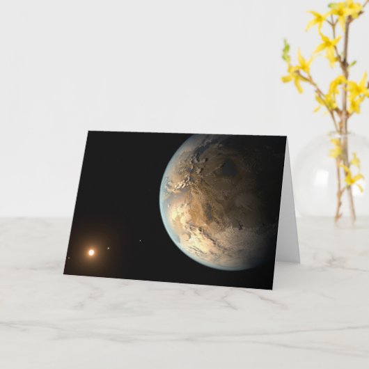 Kepler-186f draait om een verre ster. kaart (Gele Bloem)