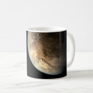 Kepler-186f draait om een verre ster. koffiemok