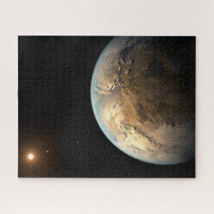Kepler-186f draait om een verre ster. legpuzzel