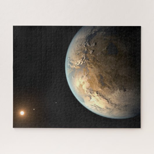 Kepler-186f draait om een verre ster. legpuzzel (Horizontaal)