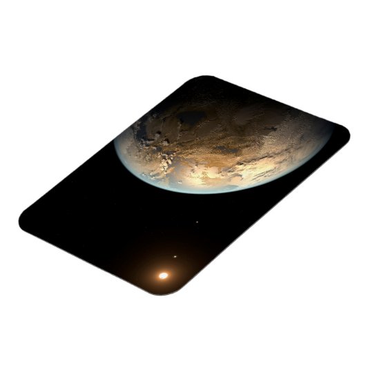 Kepler-186f draait om een verre ster. magneet (Linkerzijde)
