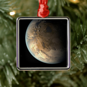 Kepler-186f draait om een verre ster. metalen ornament