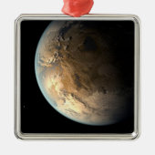 Kepler-186f draait om een verre ster. metalen ornament (Voorkant)