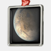 Kepler-186f draait om een verre ster. metalen ornament (Links)