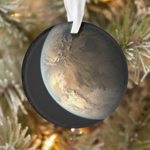 Kepler-186f draait om een verre ster. ornament
