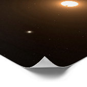 Kepler-186f draait om een verre ster. poster (Hoek)