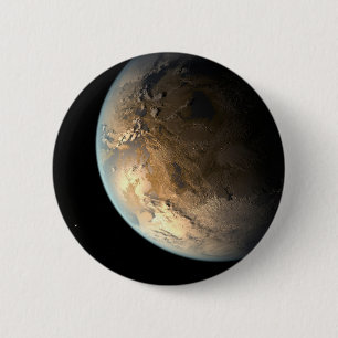 Kepler-186f draait om een verre ster. ronde button 5,7 cm