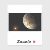 Kepler-186f draait om een verre ster. sticker (Vel)