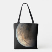 Kepler-186f draait om een verre ster. tote bag (Achterkant)