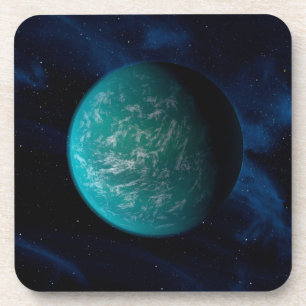 Kepler 22b, een exoplaneet. bier onderzetter