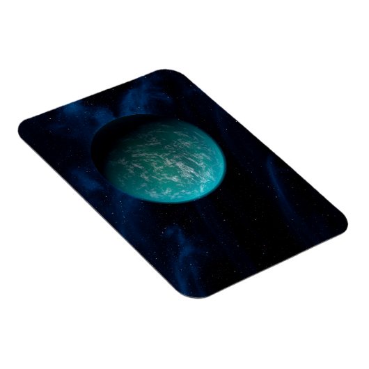 Kepler 22b, een exoplaneet. magneet (Rechterzijde)