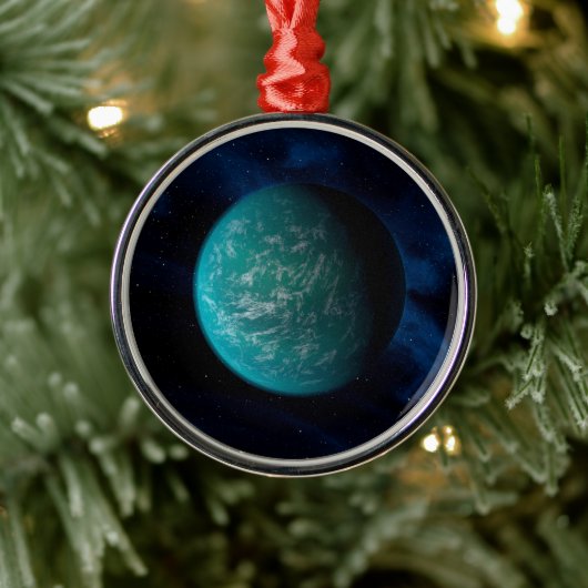 Kepler 22b, een exoplaneet. metalen ornament (Boom)